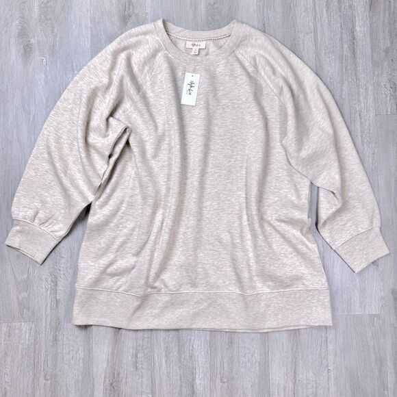Style & Co. Tops - Beige Crew Neck Sweatshirt 3X